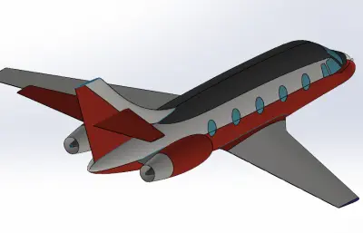 民用噴氣式飛機模型