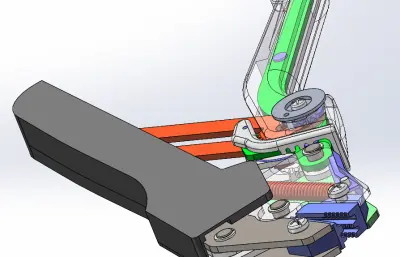 彈簧復(fù)位剝線鉗模型