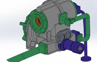 雙螺桿壓縮機模型