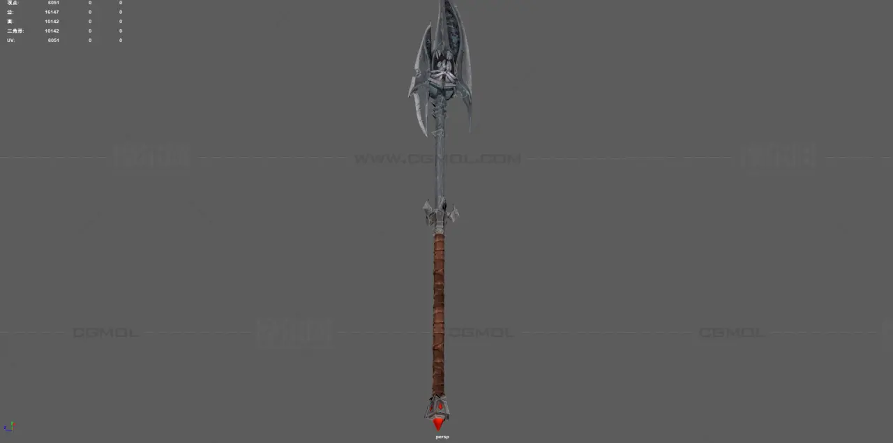 游戲長(zhǎng)刀 雙手砍刀 惡魔武器塌陷模型