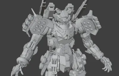 METAL RACCOON金屬浣熊機甲fbx模型