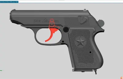 64式警用手槍外觀模型,非實(shí)物