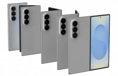 三星Galaxy z fold 8 手机C4D模型,OC渲染含贴图