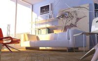 现代简约型阳光客厅3D模型（含材质）