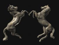 雕塑双马3D模型