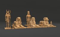 埃及神话人物3D模型