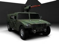 悍马装甲车3D模型