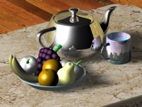 茶具水果3D模型