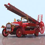 旧式伦敦消防车3D模型