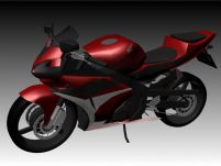 Honda摩托3D模型