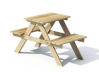 木质凳子3D模型