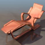 木质睡椅3D模型