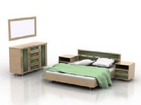 床和床头柜3D模型