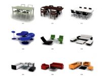 多款沙发桌椅3D模型