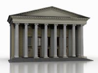 国外戏院建筑3D模型