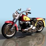 HDFAT摩托车3D模型