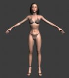 超精细美女3D模型