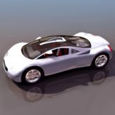 奥迪audi跑车3D模型(低模)