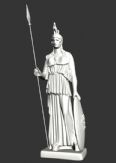 雅典娜女神雕塑3D模型