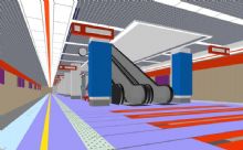 地铁站3D模型