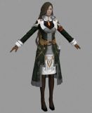 最终幻想13 性感女中佐 吉尔·纳巴特3D模型