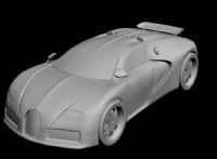 布加迪威龙跑车3D模型(高模)