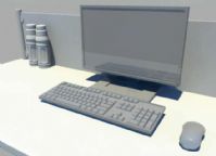 显示器 键盘 鼠标3D模型