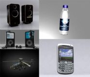音箱,ipod,战斗直升机,纯净水,手机3D模型