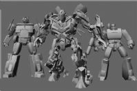 高精度变形金刚(Transformers)全套角色3D模型