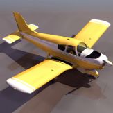 小型私人飞机3D模型