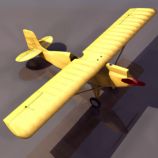 木制飞机3D模型