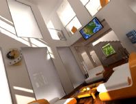 现代风格会客厅3D模型