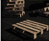木床底座游戏低模3D模型