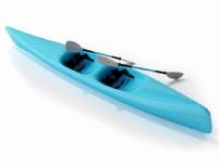 双人皮划艇3D模型