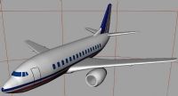 maya飞机,客机3D模型