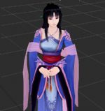 仙剑4女主角柳梦璃3D模型