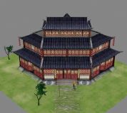 仙剑 陈州城 升平客栈建筑3D模型