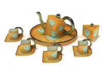 茶壶,茶杯,茶具组合套装3D模型