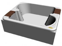 双人浴缸3D模型