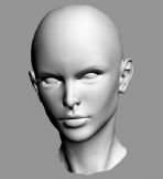 女人头部,头像3D模型
