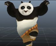 功夫熊猫,maya卡通角色模型