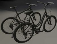 两辆自行车,MAYA模型