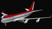 西北航空客机3D模型
