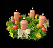 圣诞花环 蜡烛3D模型
