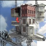 空中楼阁,古建筑3D模型