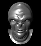 怪物的头部,maya模型