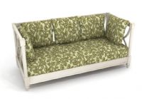 花藤花纹的沙发床3D模型