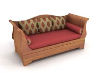木制家居沙发3D模型