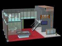 3D汽车服务中心展厅设计模型