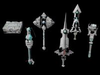 《龙之谷》中的一些武器 战锤,剑,法杖3D模型